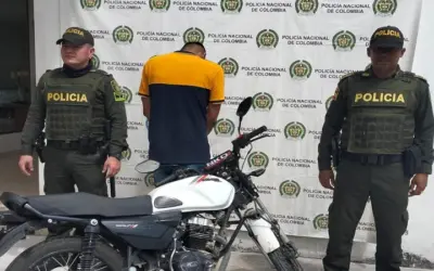Capturado extranjero por hurto de una moto en Rivera, Huila