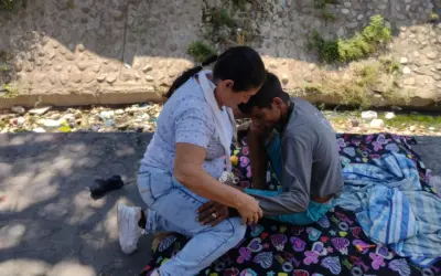 Mujer de Caldas encontró en las calles de Neiva a su hijo