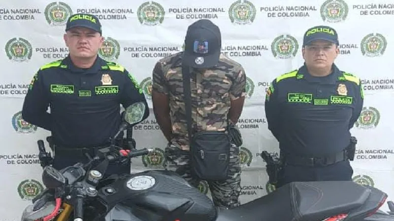 Capturado «Sombra» por transportarse en una motocicleta hurtada