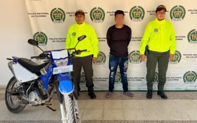 Policía capturó a hombre con motocicleta hurtada en Palermo, Huila