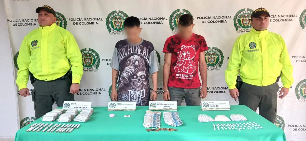 Operativo contra el microtráfico en Neiva dejó dos capturas