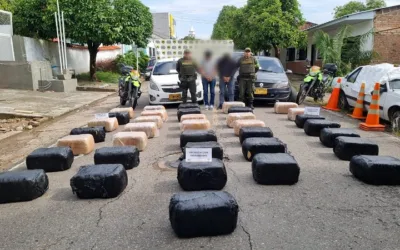 Tesalia, Huila: Incautaron 470 kilos de marihuana y tres personas fueron capturadas