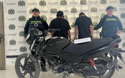 Dos menores fueron detenidos con motocicleta robada en Pitalito