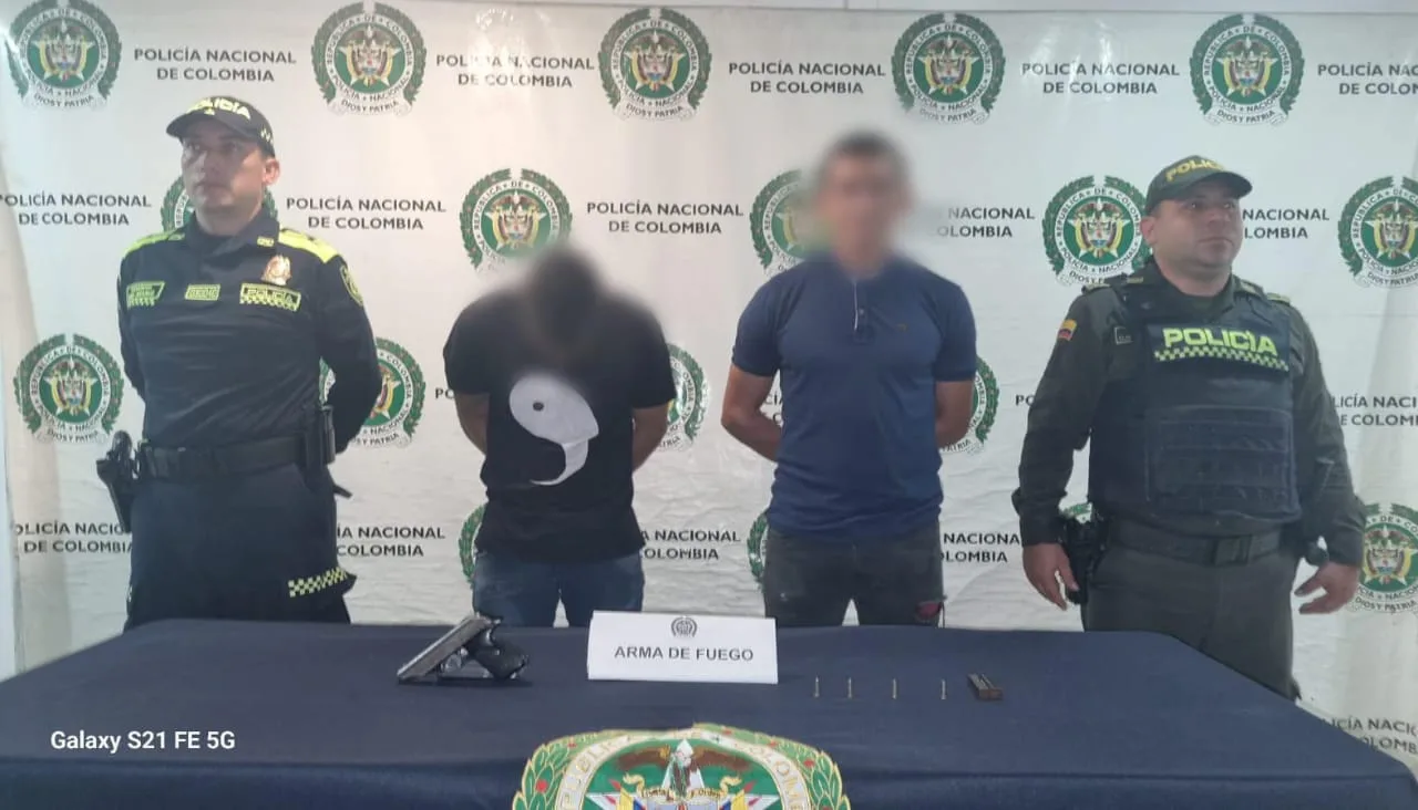 Capturados por hurto y porte ilegal de armas de fuego en Neiva