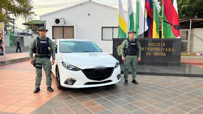 Recuperan vehículo robado en Neiva