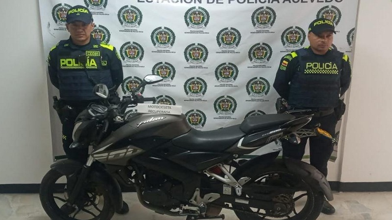 La Policía ha recuperado 170 motos hurtadas en los primeros 70 días del año en el Huila