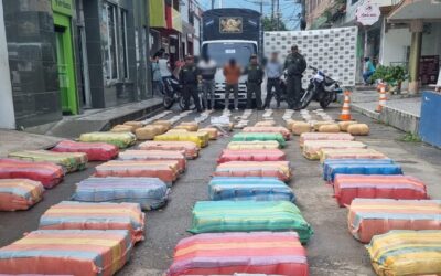 Más de dos toneladas de marihuana cayeron en operación policial en La Plata, Huila