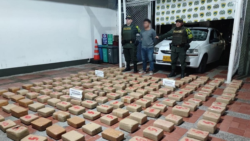 Golpe al narcotráfico: incautados 344 kilos de marihuana en Paicol, Huila