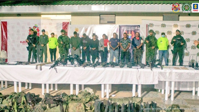 Cárcel para 8 presuntos integrantes de las disidencias de las FARC en el sur de Tolima