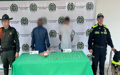 Policía capturó a dos hombres por tráfico de estupefacientes en Neiva