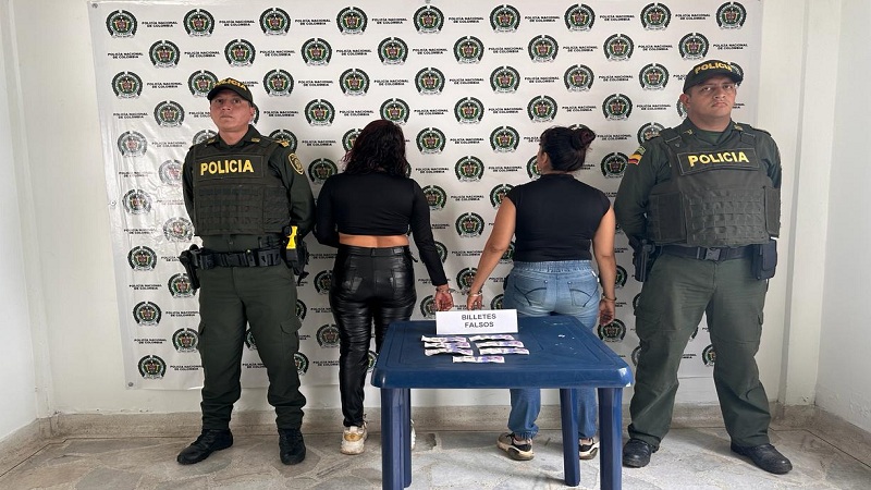 Capturadas dos mujeres con billetes falsos en Gigante, Huila