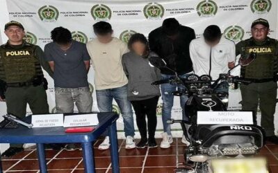 Capturados en flagrancia 6 presuntos delincuentes en el sur del Huila