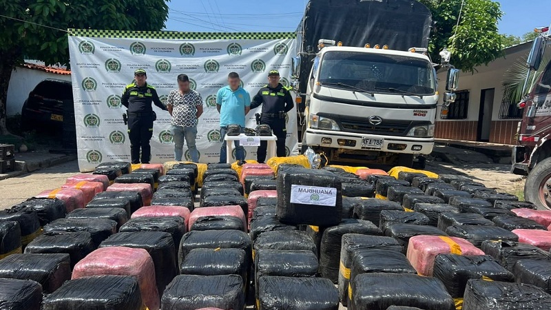 Incautadas cerca de 2 toneladas de estupefacientes en el occidente del Huila