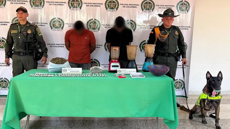 Two captured in the Las Camelias neighborhood, with narcotics