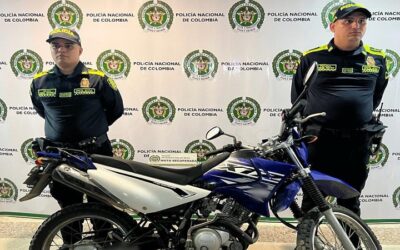 Policía recuperó motocicleta en la comuna 10 de Neiva