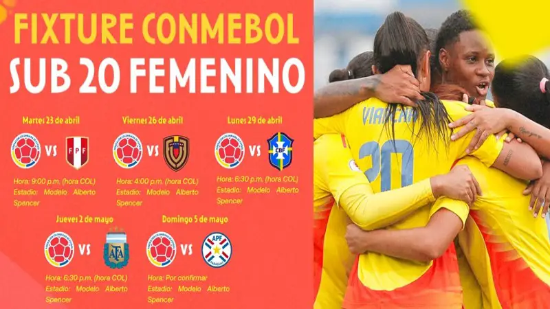 Colombia lista para el hexagonal final del Sudamericano Sub 20 Femenino