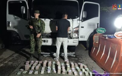 Capturado hombre por transportar 1.400 millones de pesos por vías del Huila