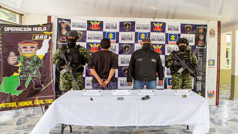 They captured the title ‘Satanás’, the accused assassin in Huila and Antioquia