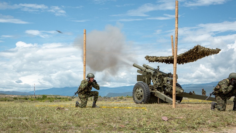 Ejército realizó ejercicios de tiro en el norte del Huila