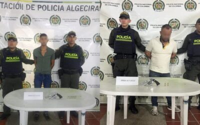 Capturaron a dos hombres por porte ilegal de armas en Algeciras, Huila