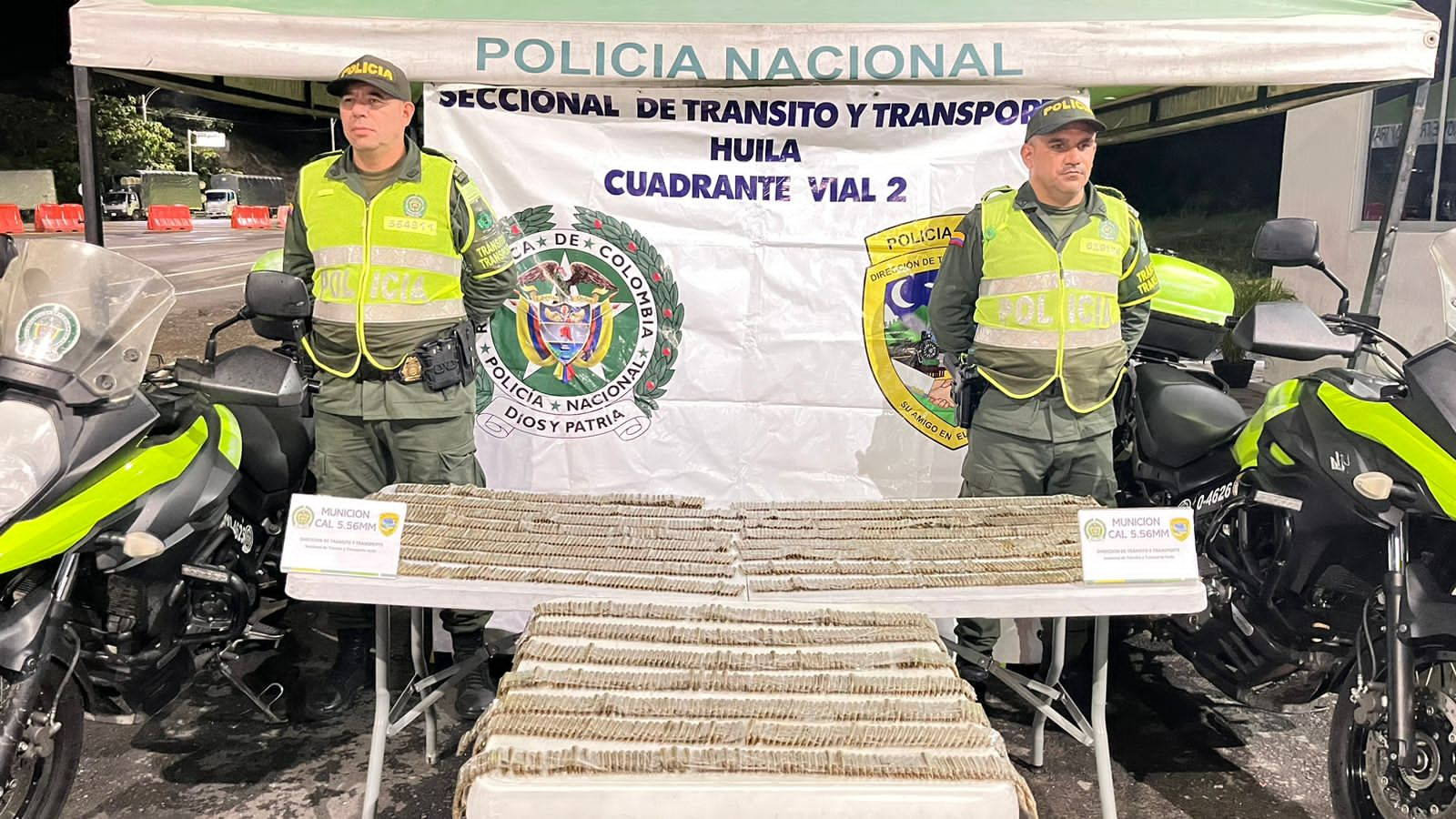 Incautaron 2.300 cartuchos para fusil en la vía Neiva – Castilla  