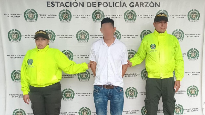 Capturado ‘Piercing’ por hurto calificado y agravado en Garzón