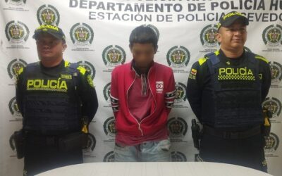 Capturado tras cometer un robo en zona rural de Acevedo, Huila