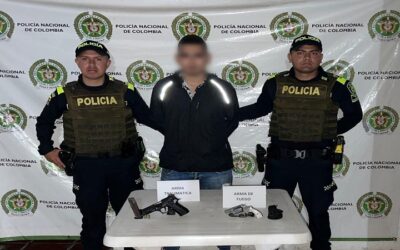 Hombre capturado en San Agustín con dos armas de fuego