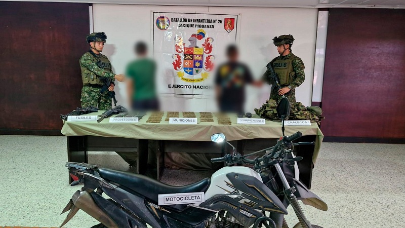 Dos miembros del GAO-r se entregaron voluntariamente al Ejército en el Huila