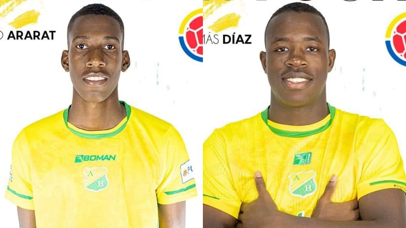 Alejandro Ararat y Tomás Díaz del Atlético Huila convocados a la Selección Colombia Sub-20