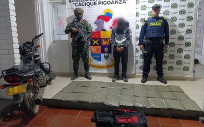 Sorprendidos transportando 35 Kilos de marihuana en la vía La Plata-Inzá