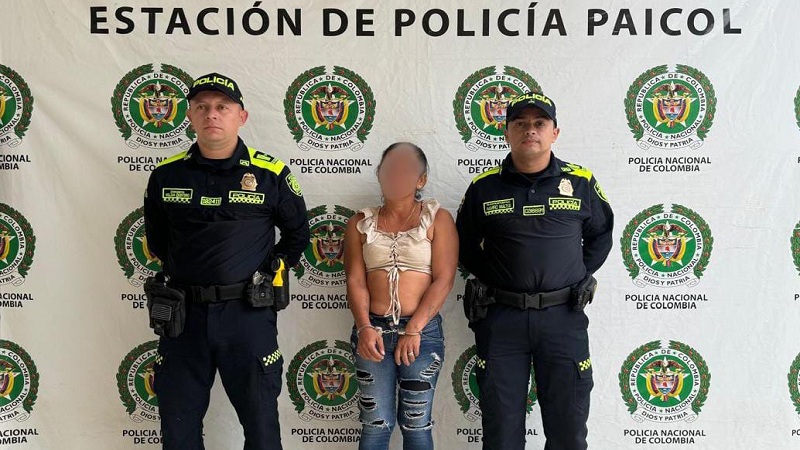 Mujer fue capturada en Paicol por agredir a su pareja