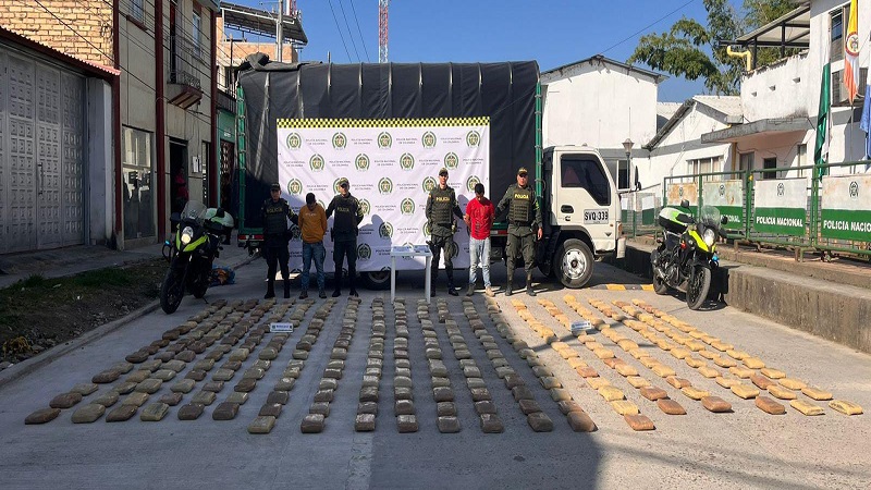 Incautaron 370 kilogramos de marihuana en Pitalito