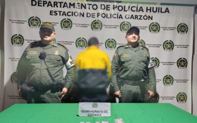 Adolescente detenido por venta de drogas en colegio de Garzón, Huila