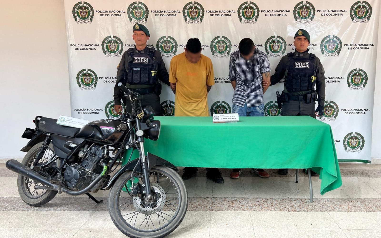 En libertad dos hombres capturados por hurto de motocicleta en Neiva