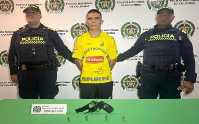 Capturado hombre por porte ilegal de arma de fuego en Neiva