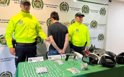 Capturado en Neiva con drogas, autopartes robadas y un arma