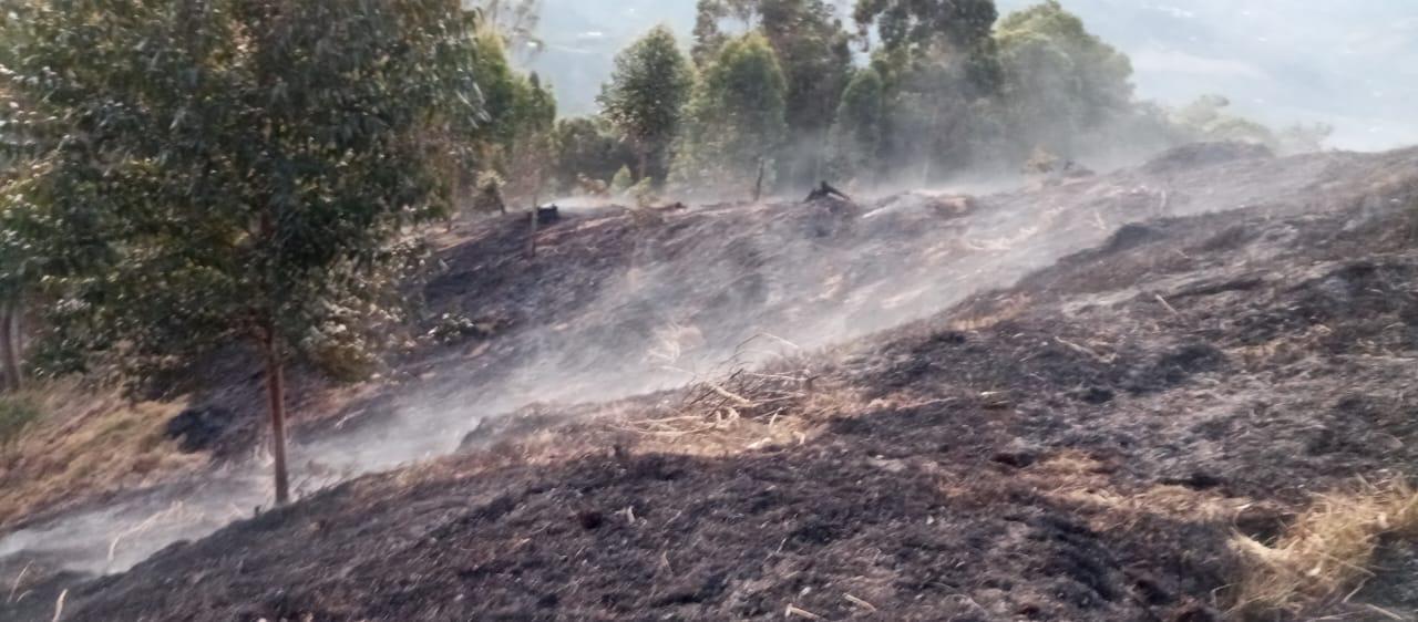 Dos incendios activos en el Huila