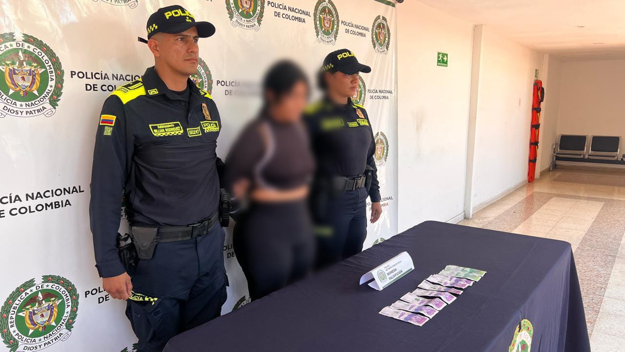 Capturada mujer en Neiva por tráfico de moneda falsificada