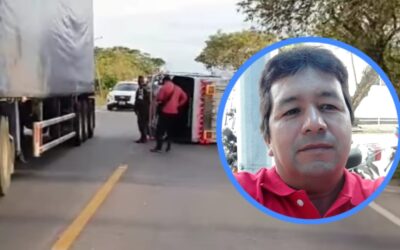 Un hombre y su caballo murieron tras ser embestidos por un camión