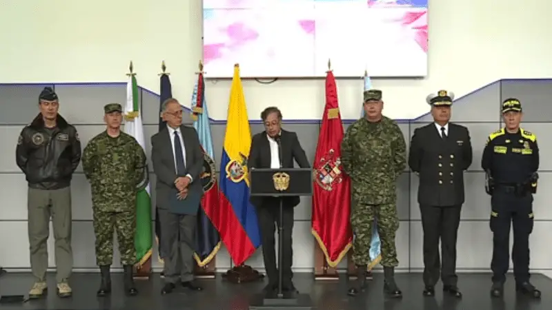 El presidente anuncia nueva cúpula de las Fuerzas Militares y de Policía