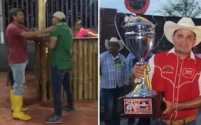  Campeón mundial de coleo golpea brutalmente a una mujer en Arauca