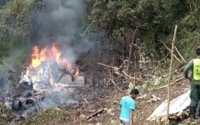 Avión militar Venezolano se estrelló mientras hacía prácticas