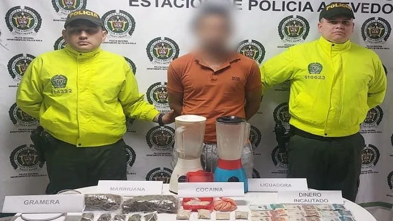 Capturan ‘Chucho’ en Acevedo, Huila, por tráfico de estupefacientes