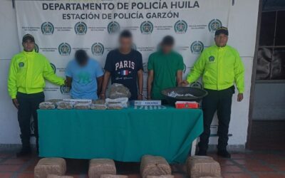 En allanamiento fueron detenidos tres hombres en Garzón