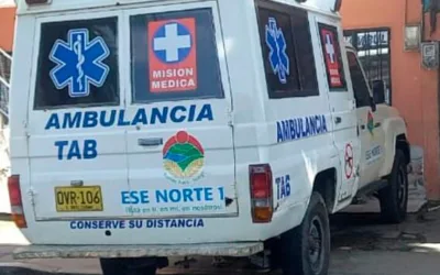 Denuncian disparos contra ambulancia que transportaba herido en Cauca.