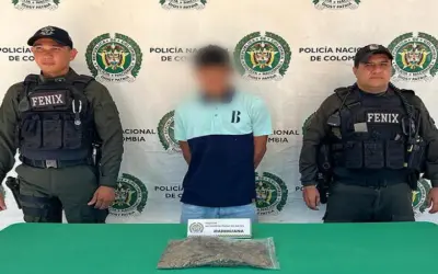 Detenido con una bolsa de marihuana en el barrio Caracolí de Neiva
