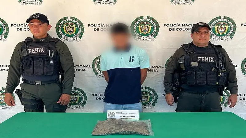 Detenido con una bolsa de marihuana en el barrio Caracolí de Neiva