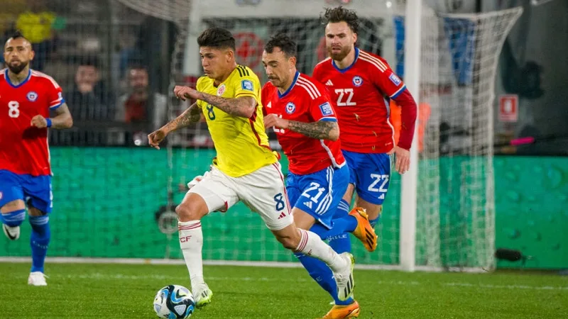 Selección Colombia sacó un punto de visita en Chile