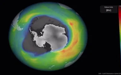 Entre el 2020 y el 2022 el agujero en la capa de ozono creció